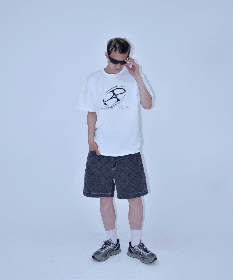BIG GRAPHIC LOGO TEE WHITE BLACK LOGO