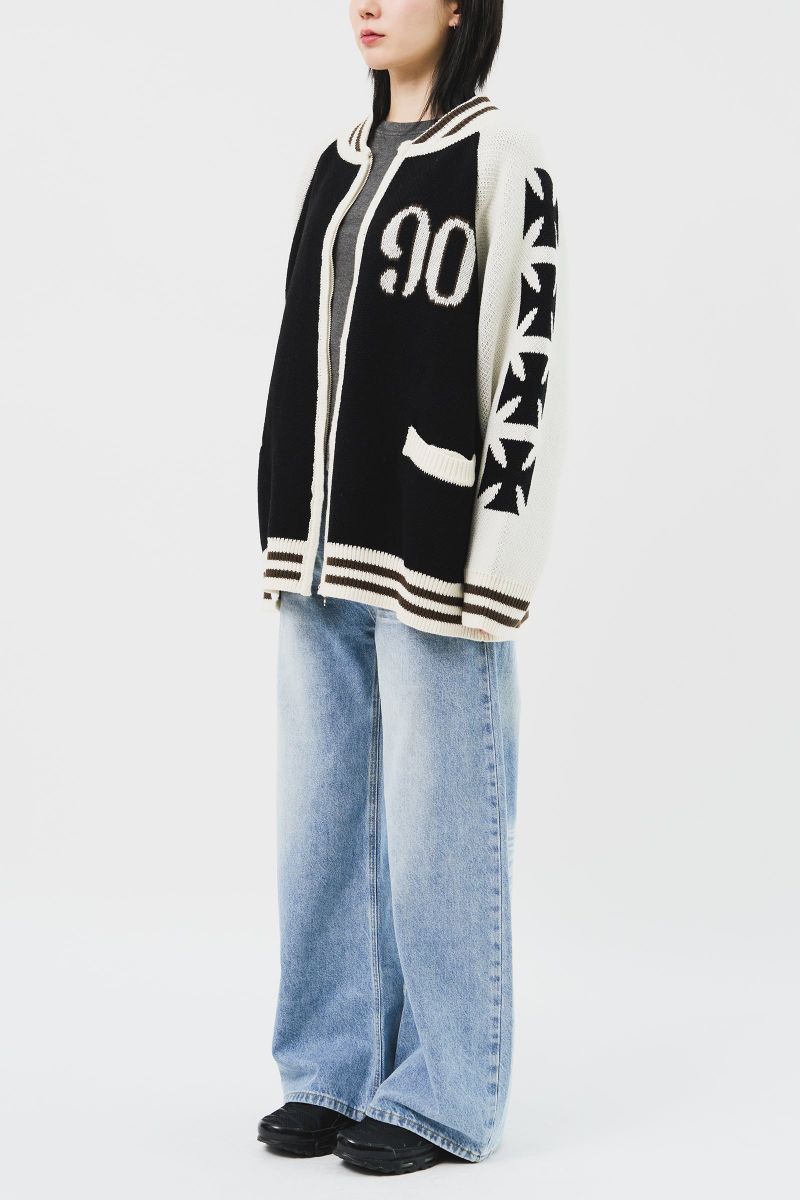 Neo Knitted Zip Jacket (2color)
