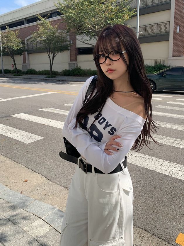 Hard Square Leather Belt Shoulder Bag