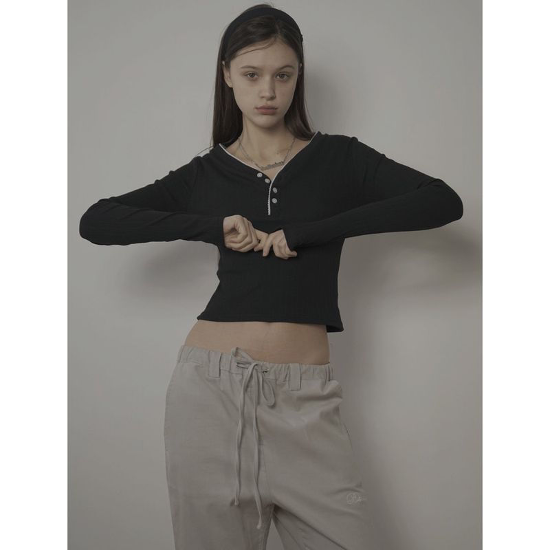 DAISY TOP-BLACK