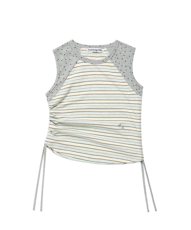 MULTI STRIPED SLEEVELESS BLUE(CV2GMFT581A)