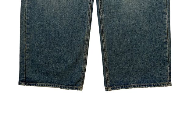 Thyssen Washing Denim Wide Pants