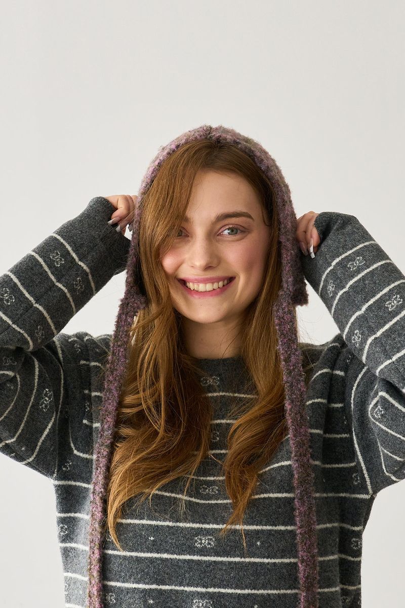 MP HAIR KERCHIEF DARK PURPLE