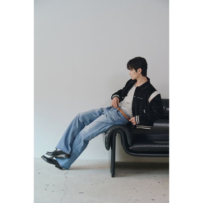 Signature varcity jacket(Black)