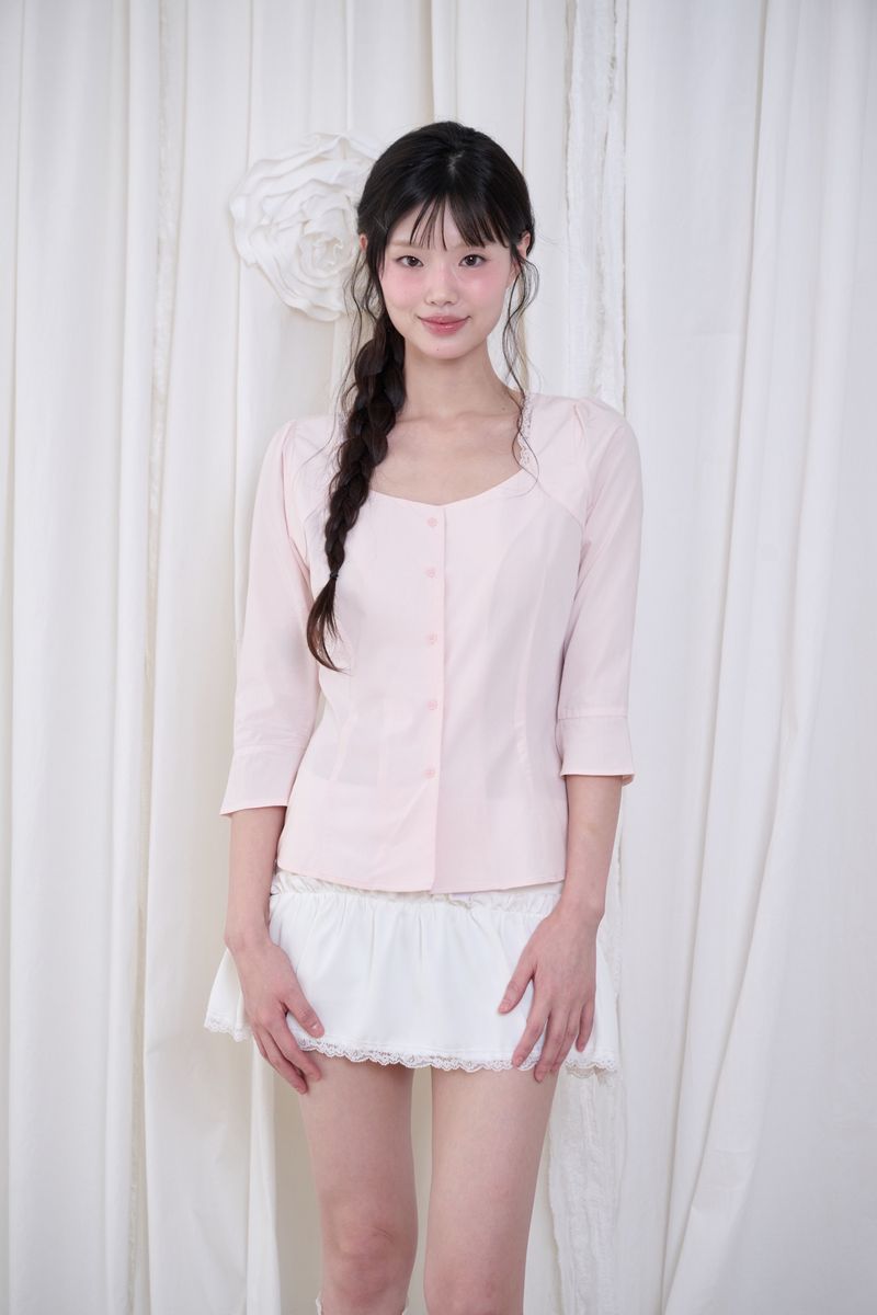 Mabel Lace Square-Neck Blouse (3 colors)