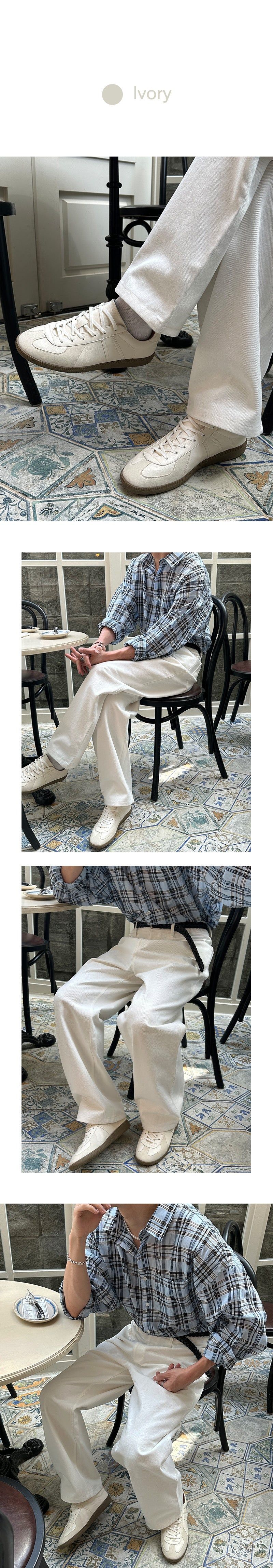 [HANDMADE] Daily round sneakers(4color)