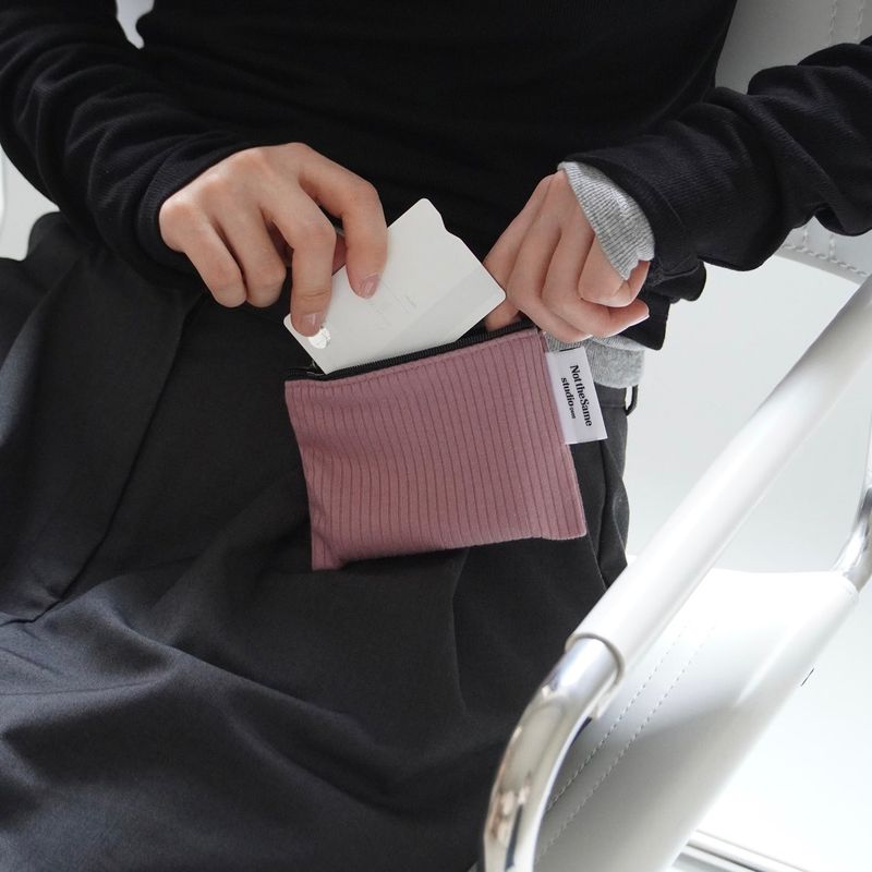 Mini keyring pouch 'red bean'
