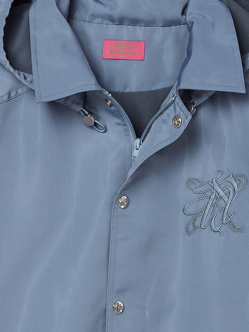 P.O.M EMBLEM HOOD JACKET (LIGHT BLUE)