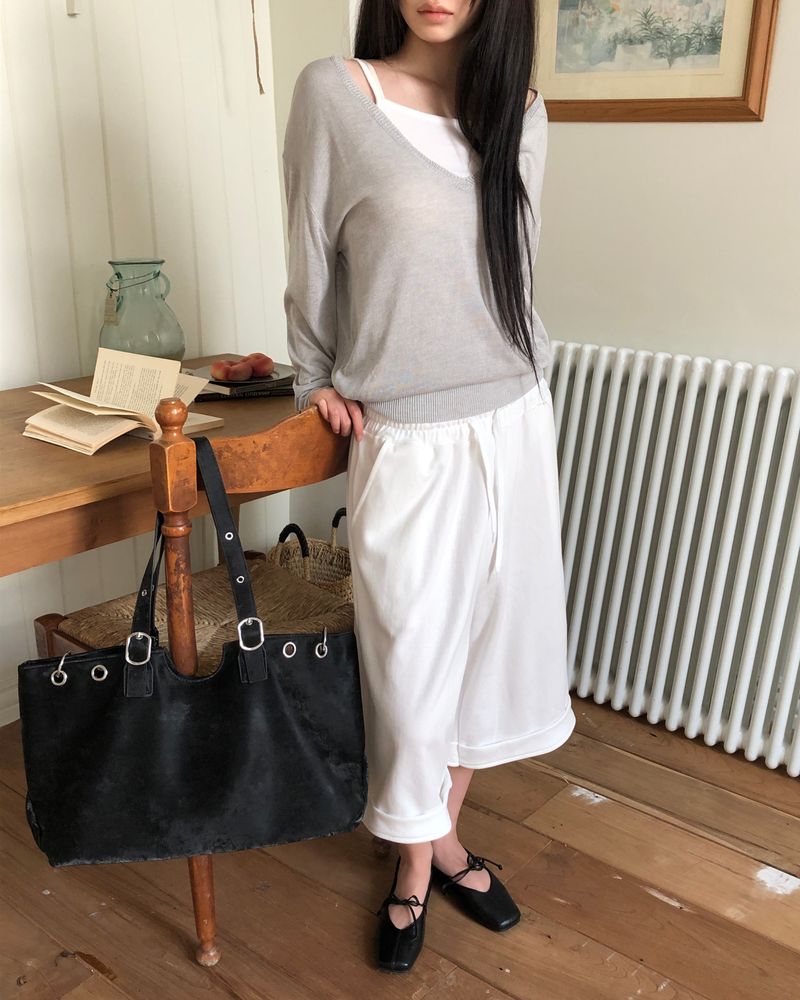 メイフー ロールアップ バミューダパンツ