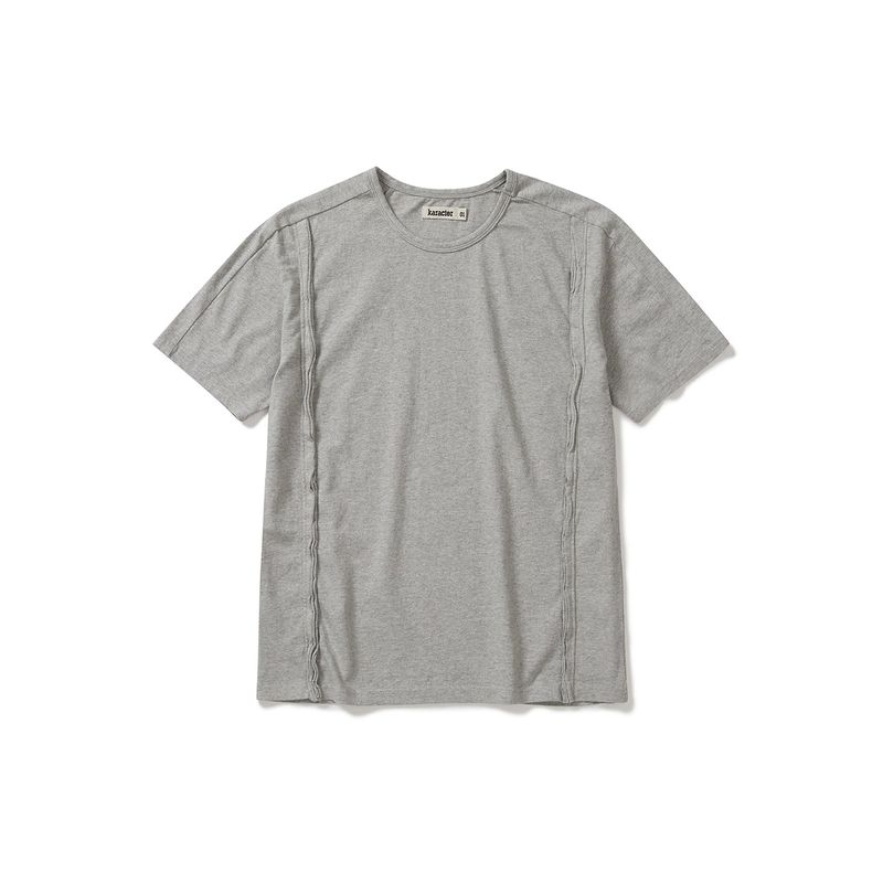 karactor（カラクター）の「Fiddlehead half T-shirts / Melange gray（Tops）」