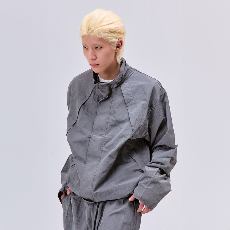 Ripstop Track Jacket Grey