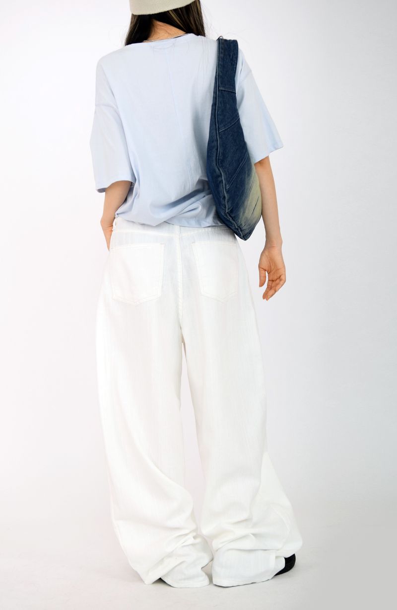 white natural pants