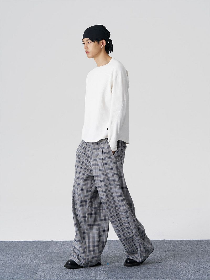 FMACM Double-Pleated Casual Trousers