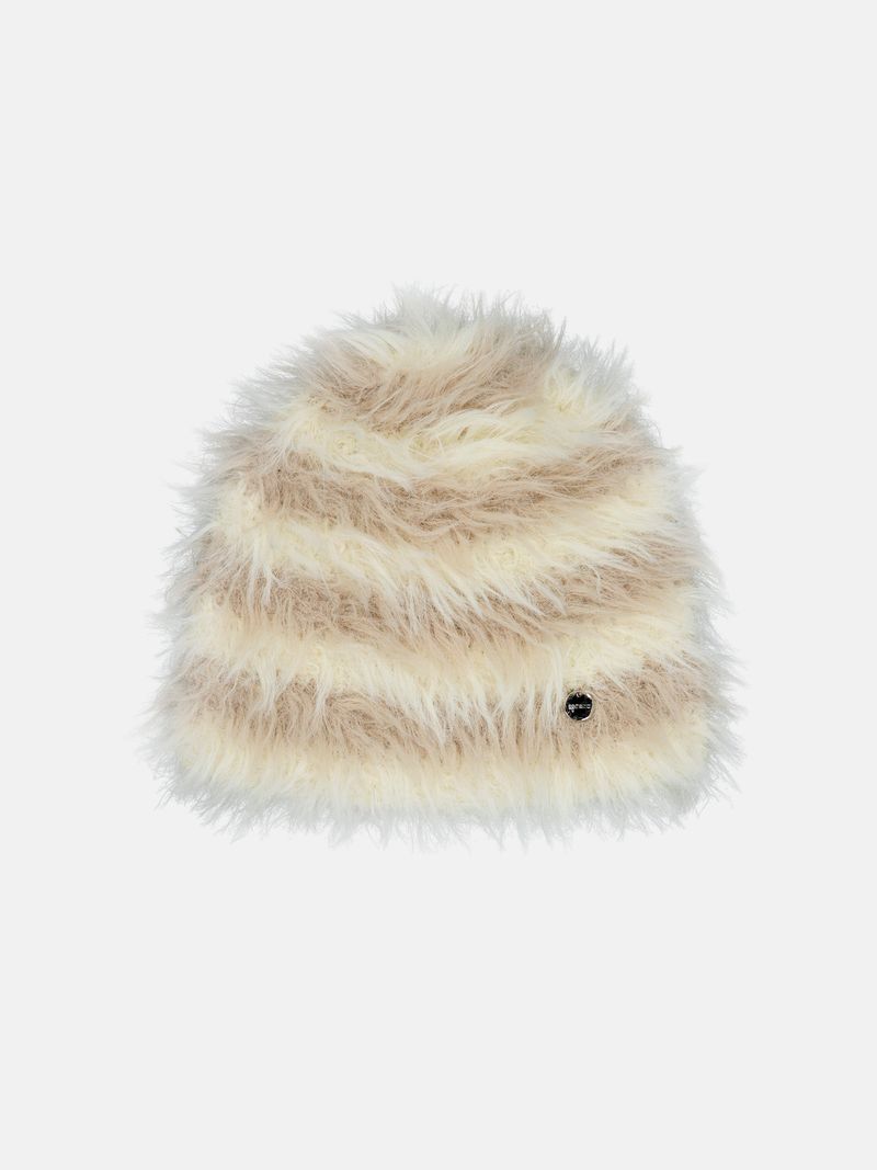 Teddy Bear Beanie - Beige