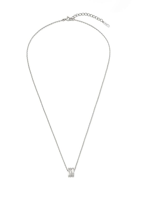 26SS★ Triple Silver Cutout Necklace S