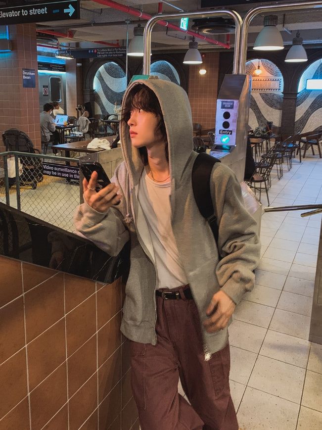 Rams Brushed Two-Way Hood Zip Up
