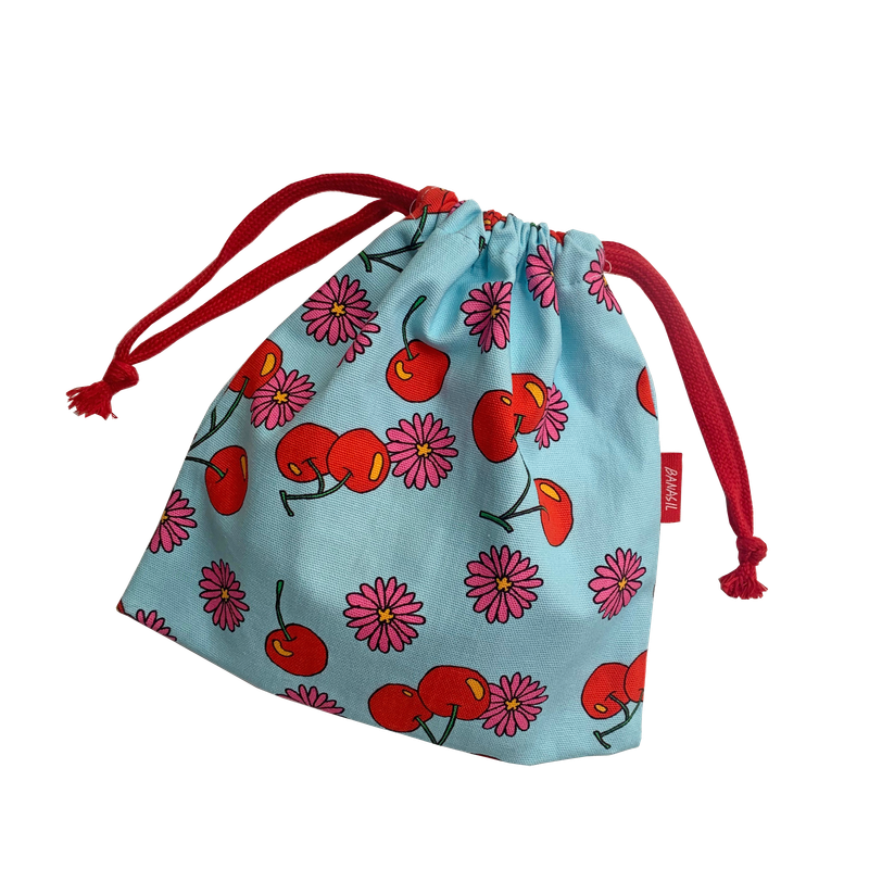 Cherry&Daisy (BLUE) Pouch