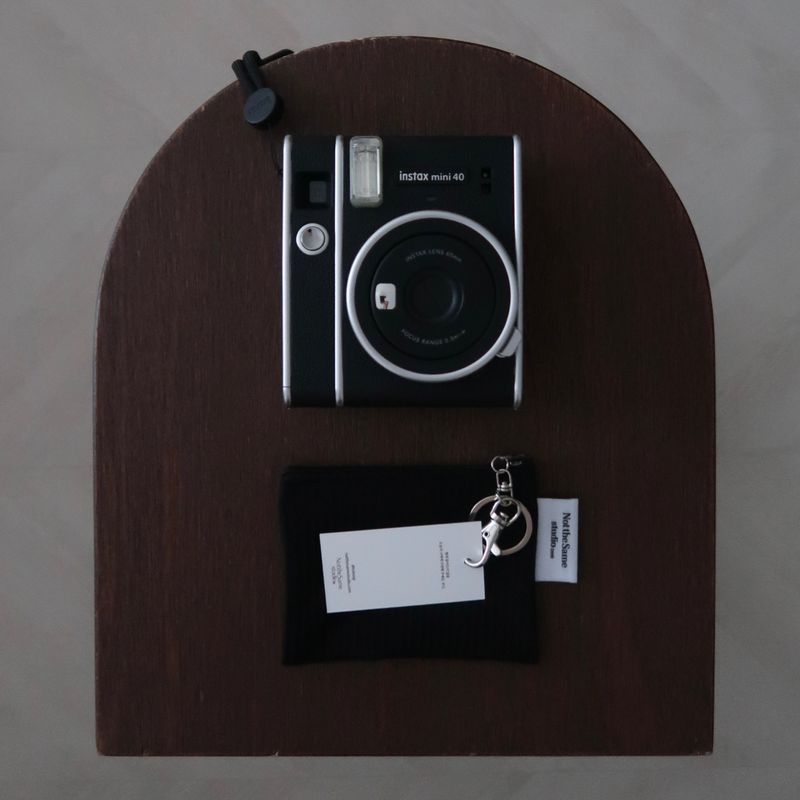 Mini keyring pouch 'dark'
