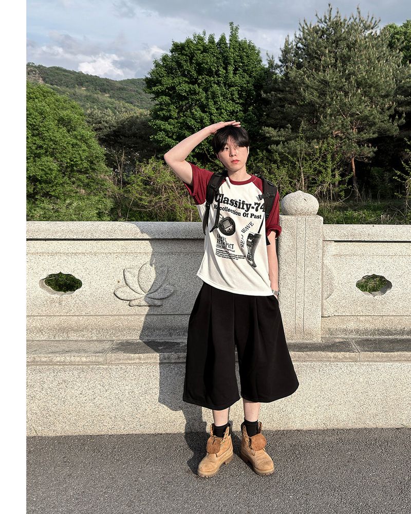 Bant Heavy Sweat Four-Tuck Bermuda Pants