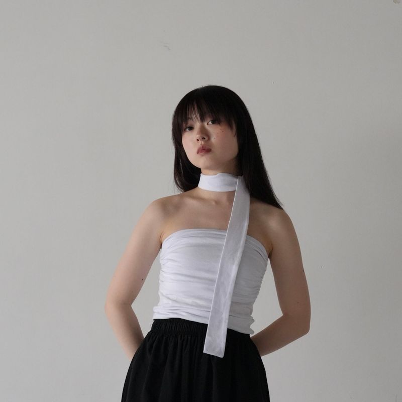 ribbon bustier