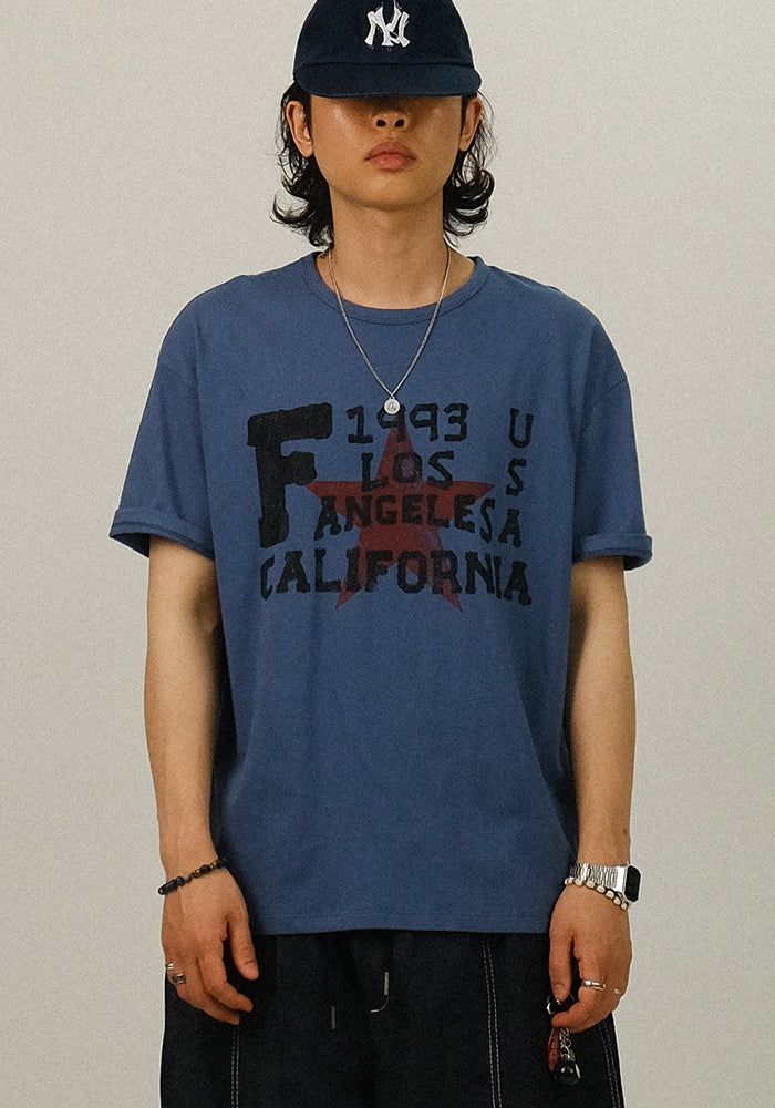 SEMIKAJI(セミカジ)の「DZ Retro Star Printing Crop 1/2 T(Tops)」