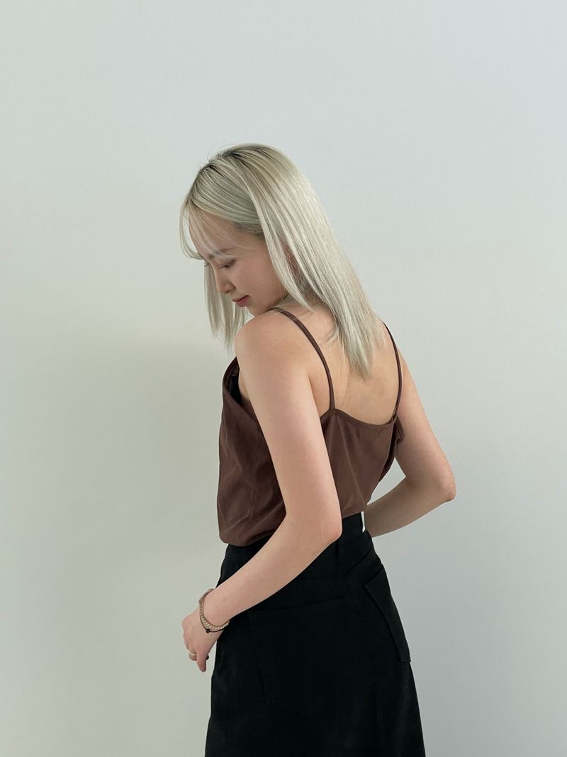 Natural linen sleeveless