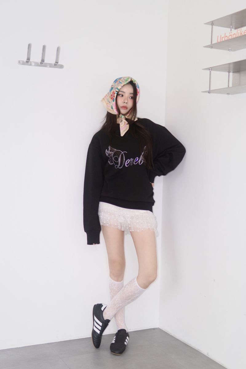 heart frill cancan mini skirt