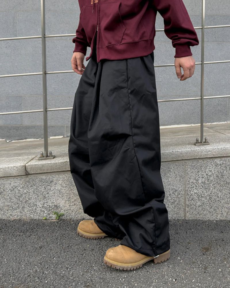 Luve Cotton Curved Wide Pants