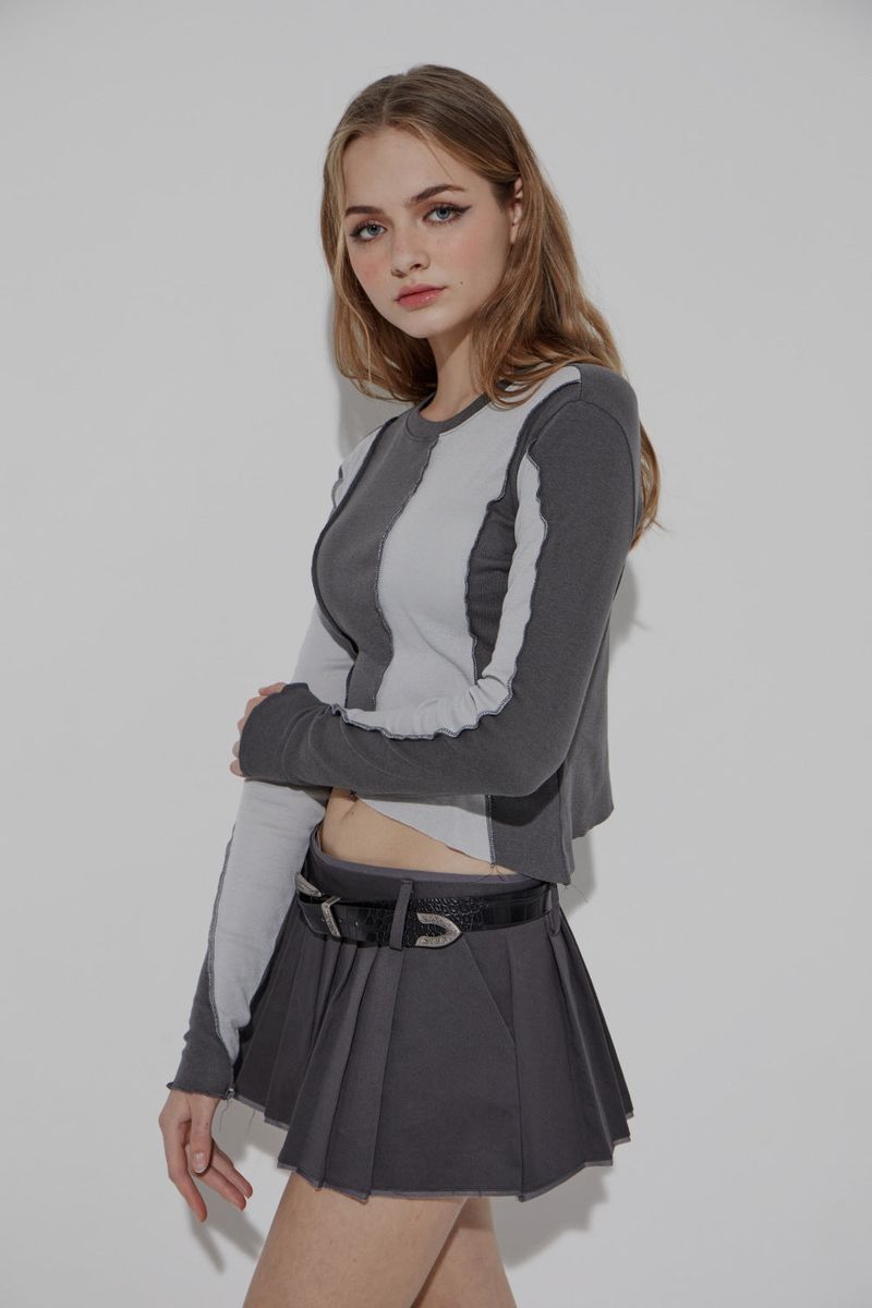 CHINO PLEATS SKIRT