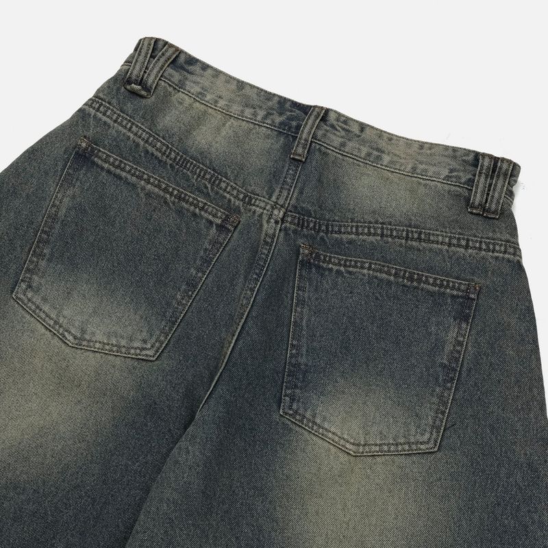 Natural balloon denim pants (3color)
