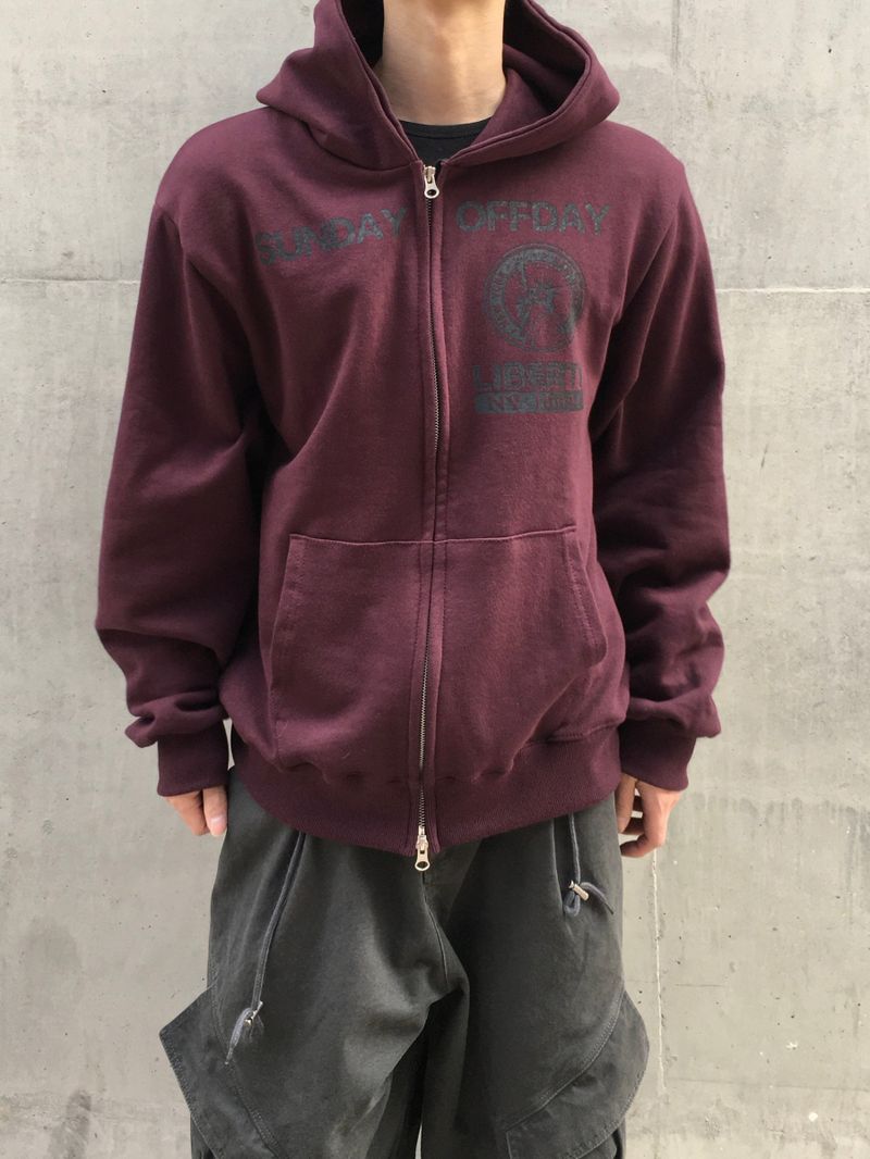テインサンデースウェットジップアップフーディー 3C