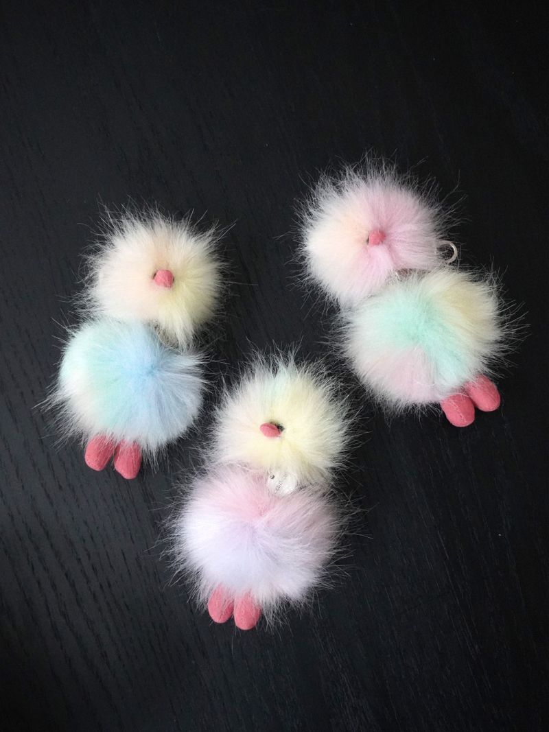 Cosymosy Mini Bird Keyring - Rainbow