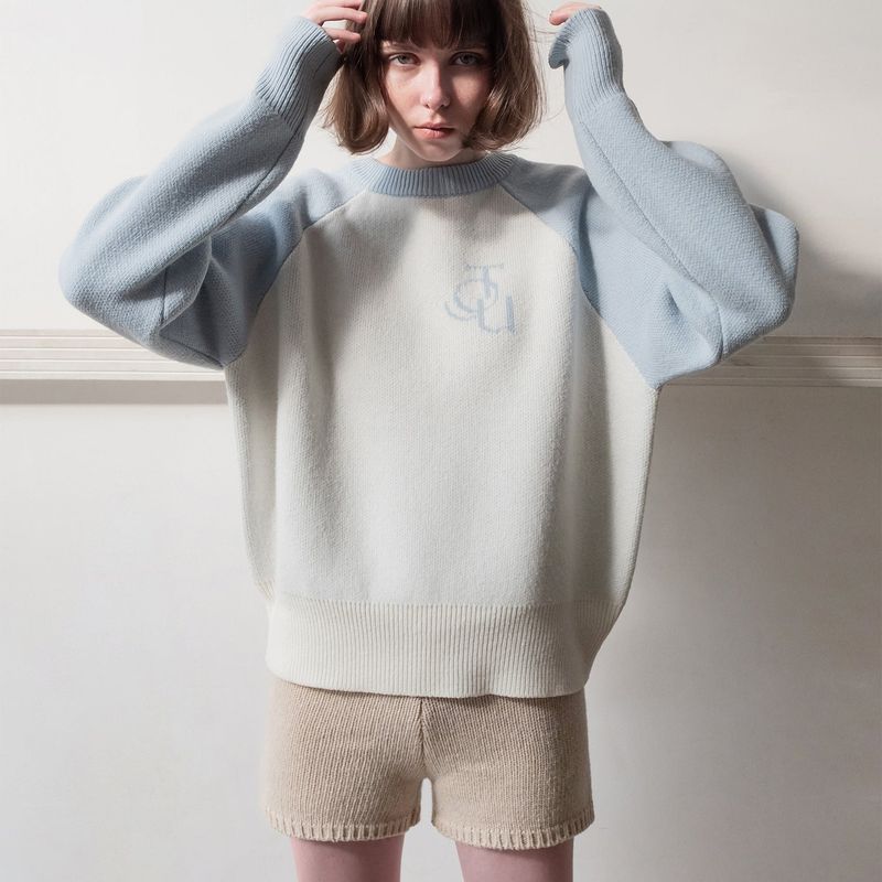 THEOHYOU KNIT SHORTS (OATMEAL)
