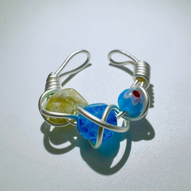 Blue ocean twist ring