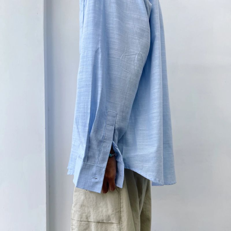 Airy Slub Boxy Overshirt