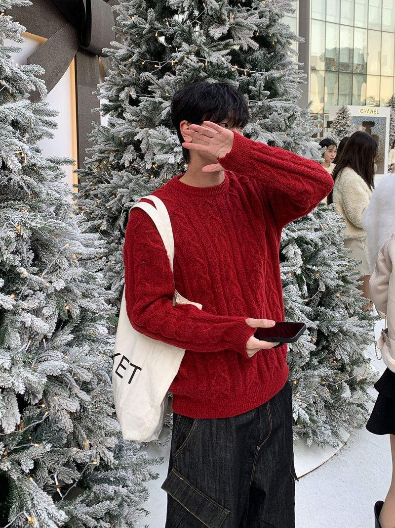 Cozy warmer cable round knit