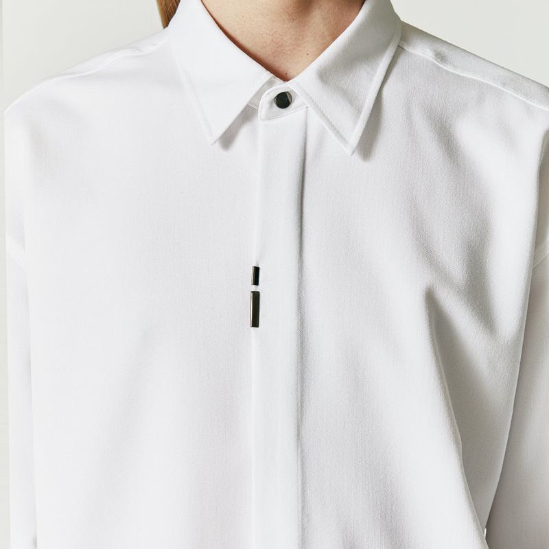 VERTICAL TIP BASIC SHIRT WHITE