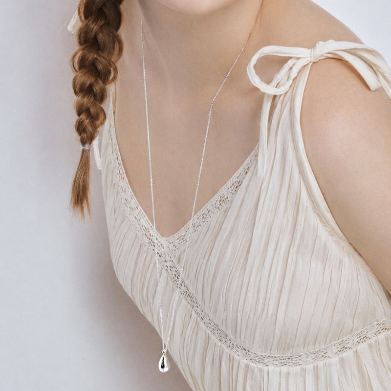 Hei（ヘイ）の「ペアー ペンダント ロング ネックレス（アクセサリー）」