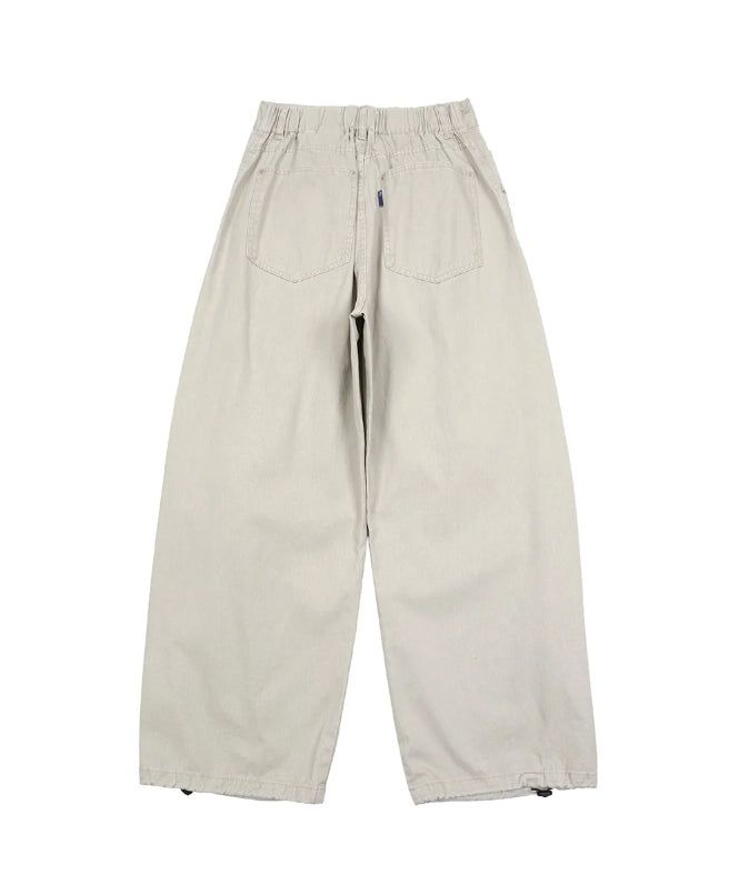 Lupen pintuck wide cotton pants