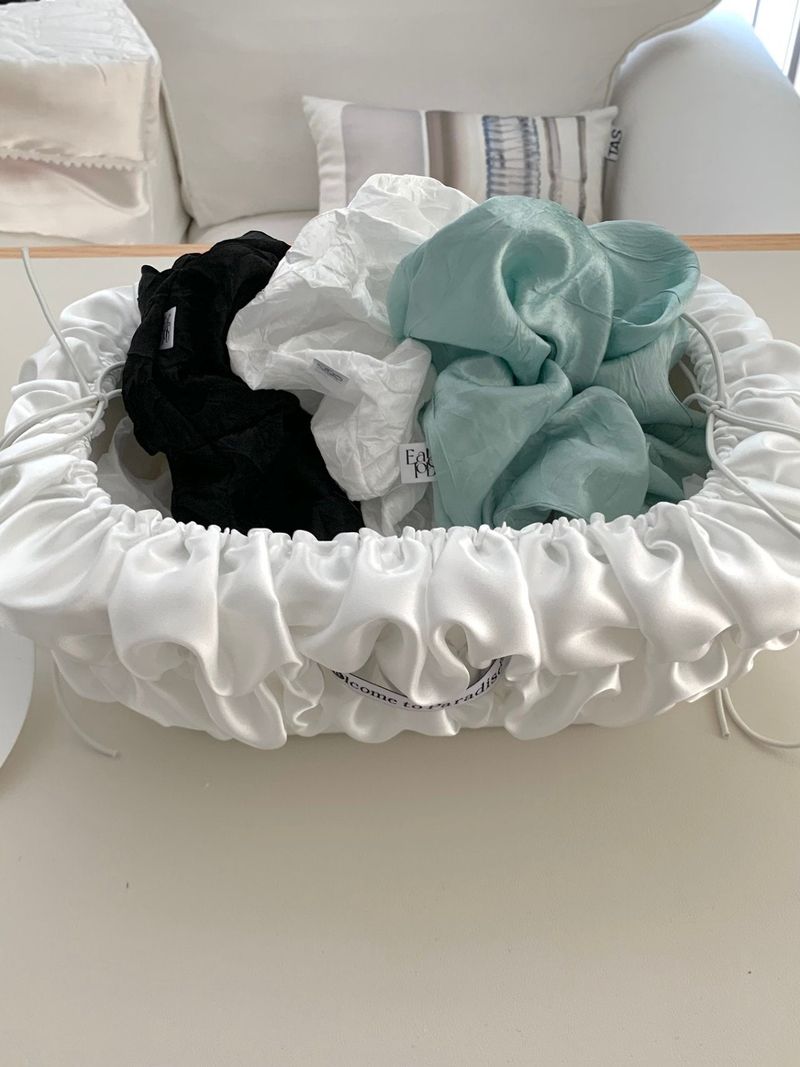 Satin big scrunchies(3color)