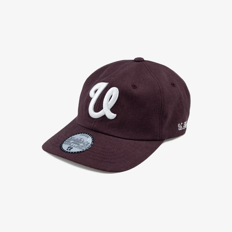Vintage 6 Panel Cap_Burgundy