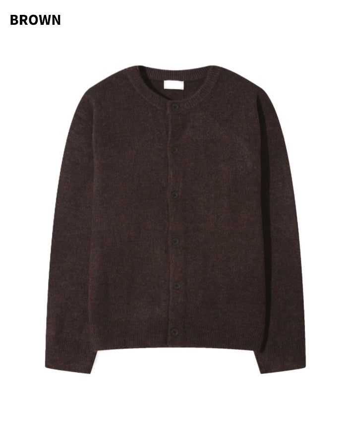 (UNISEX) Wool-Blend Knit Cardigan