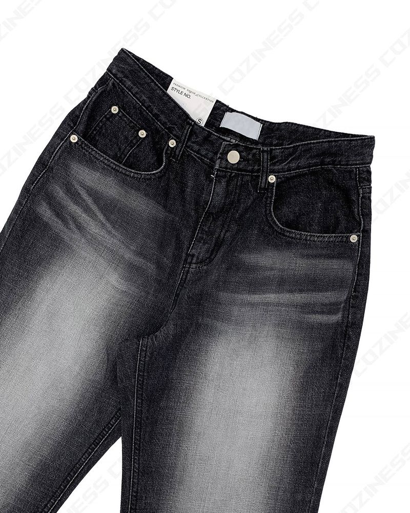 TR2436 Slab Milk Black Jeans