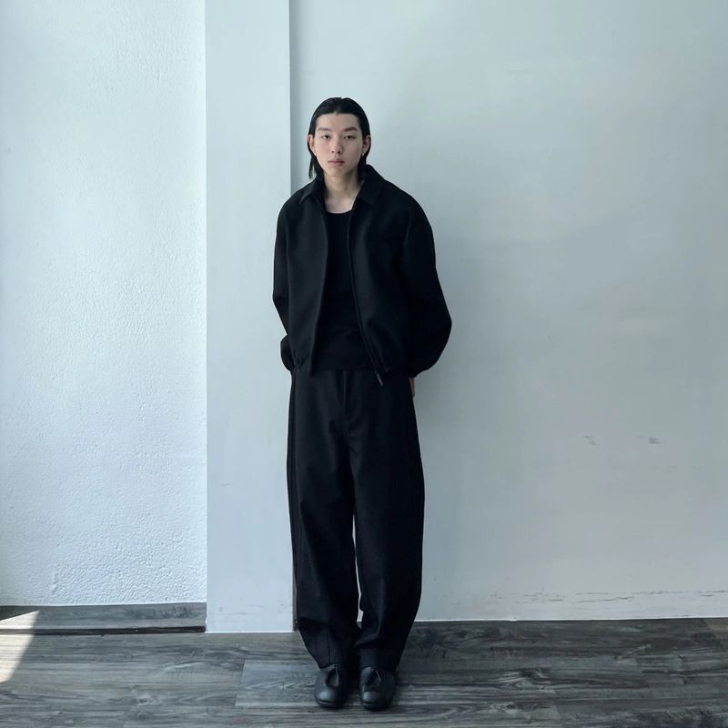 Panel Line Wide Trousers