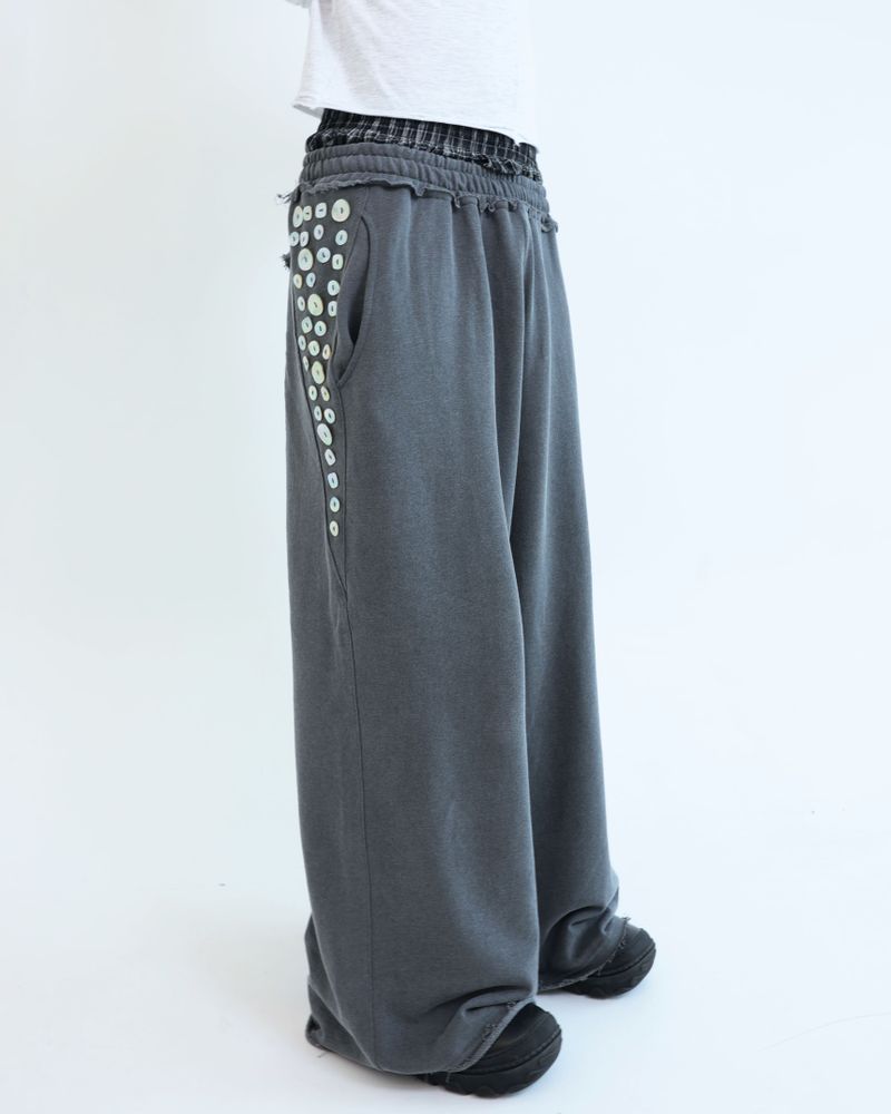 Button underwear sweatpants