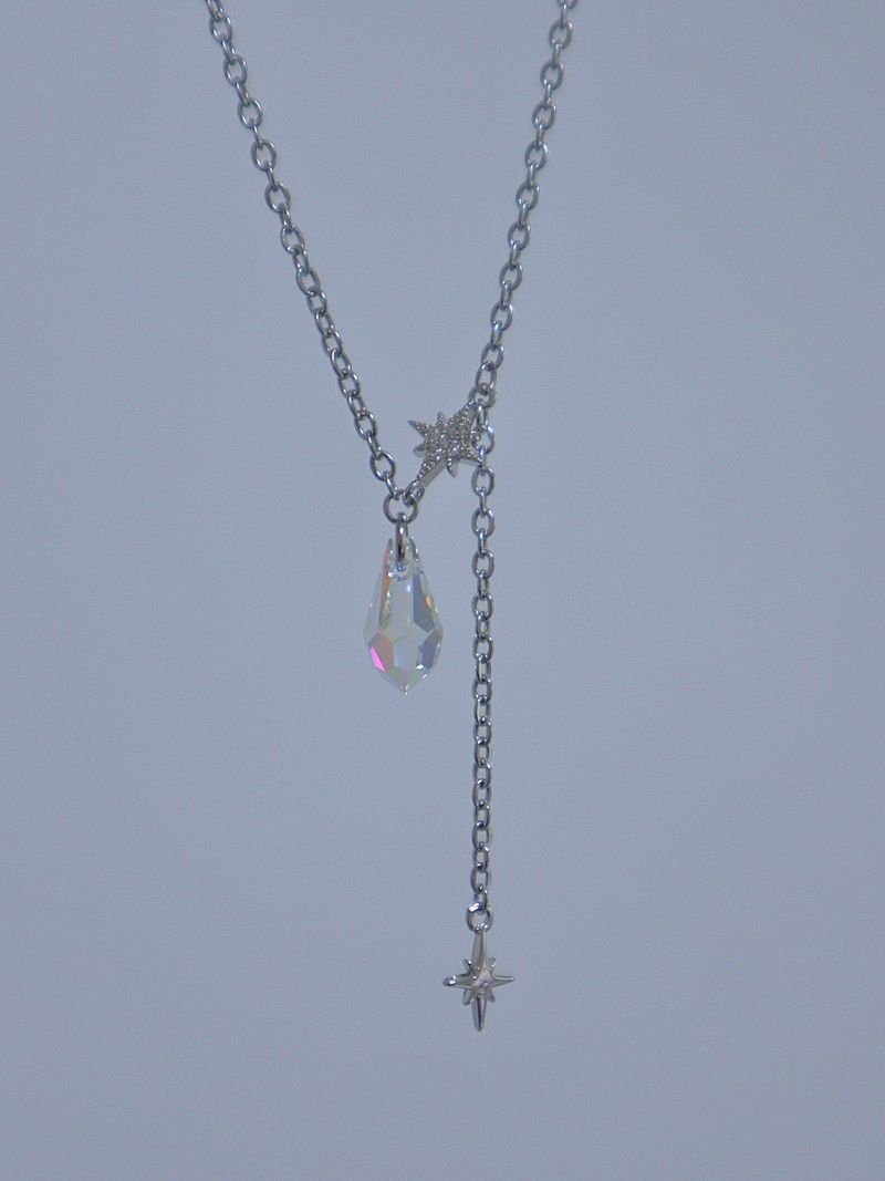 crystal mood necklace