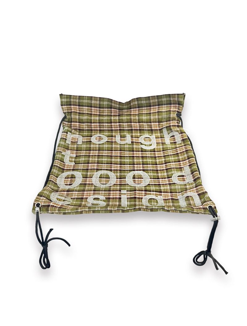 000 Design Check Gym Sack / Olive