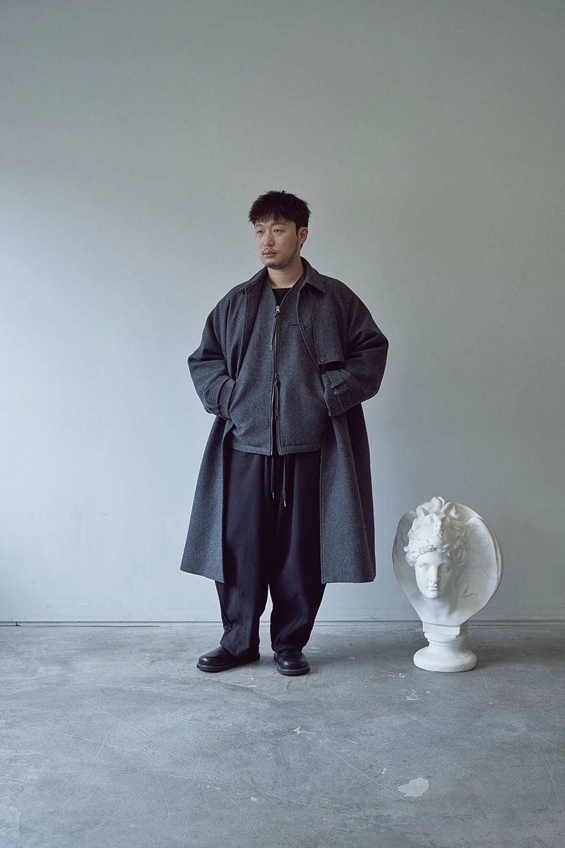 PURE-WOOL 90 Y ZIP-UP JACKET (Charcoal)