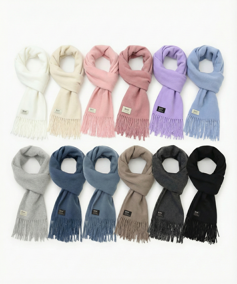 KIVI（キヴィ）の「プレーンニットマフラー (12COLOR)（ファッション小物）」