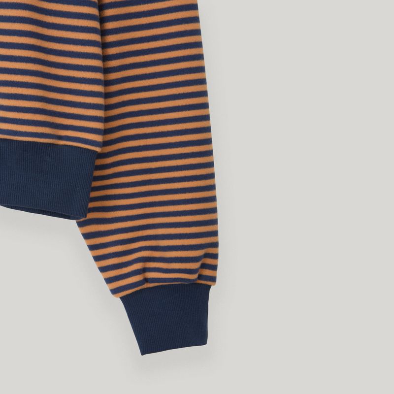 Orange/Navy Stripe Fleece MTM